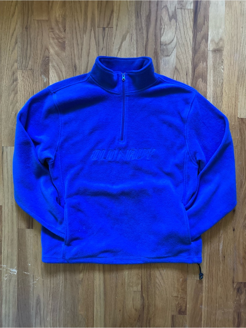 Men’s Blue Half-Zip Fleece Sweater - Old Navy XL